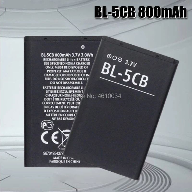 BL-5CB BL 5CB Battery for Nokia 1800 E60 3600 3660 6620 6108 3108 2135 6086 6108 6230 6820 7610 Batteries