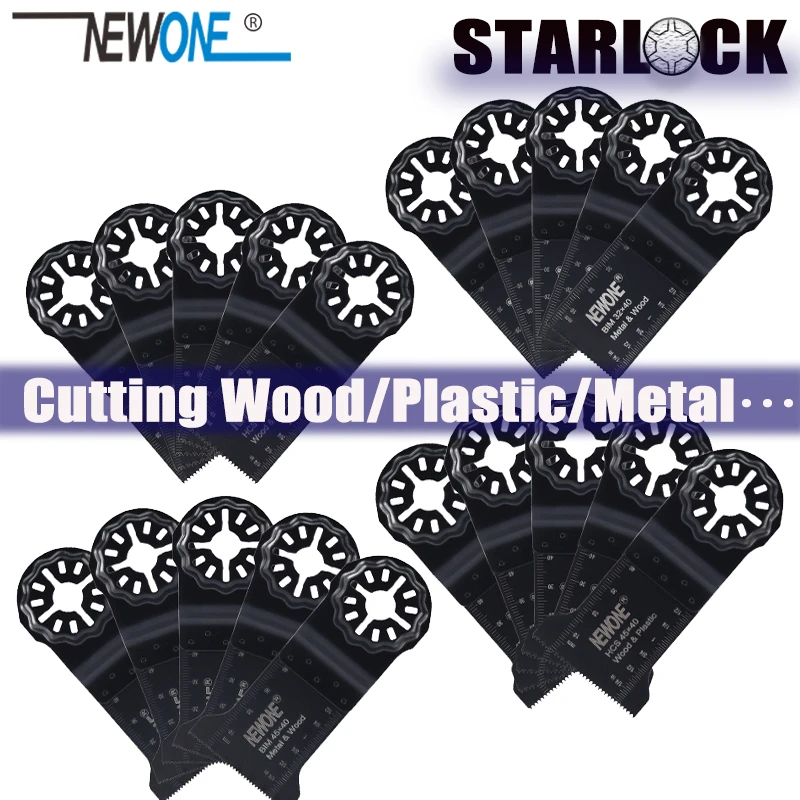 Starlock Plunge Cut Oscillating Multi-Tool Blade Accessory Sets Ideal for Cutting Grinding Scraping Sanding