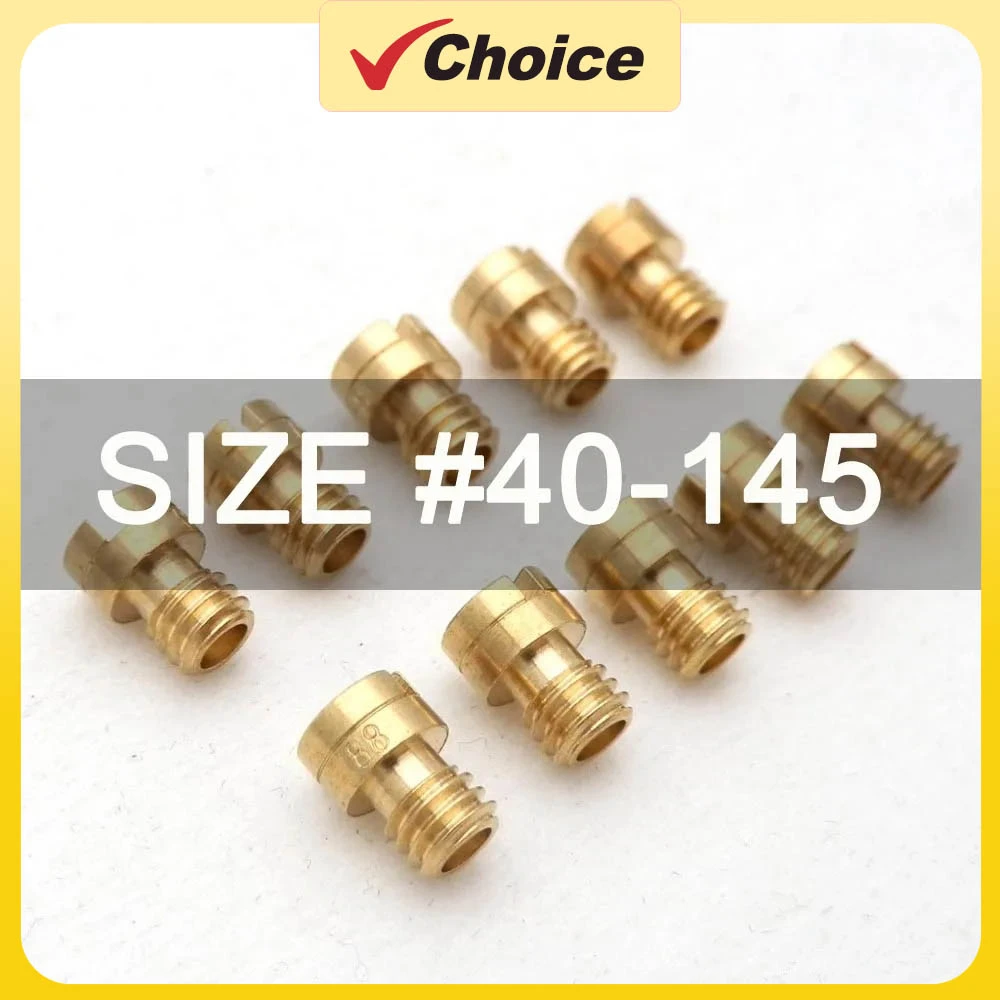 10pcs M4 Main Jet 4mm for GY6 50cc 139QMB Scooter Motorcycle Mikuni Keihin Carburetor CVK24~26 PZ19  Round Head injectors Nozzle