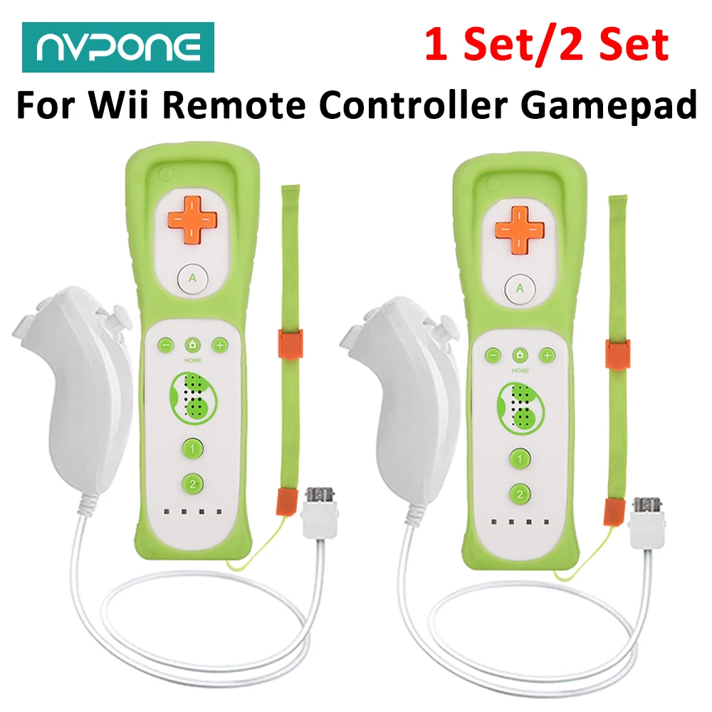 2pcs Controller for Wii Remote Controller Gamepad Built-in Motion Plus Control For Ninetend Wii/Wii U Console Wireless Game pad