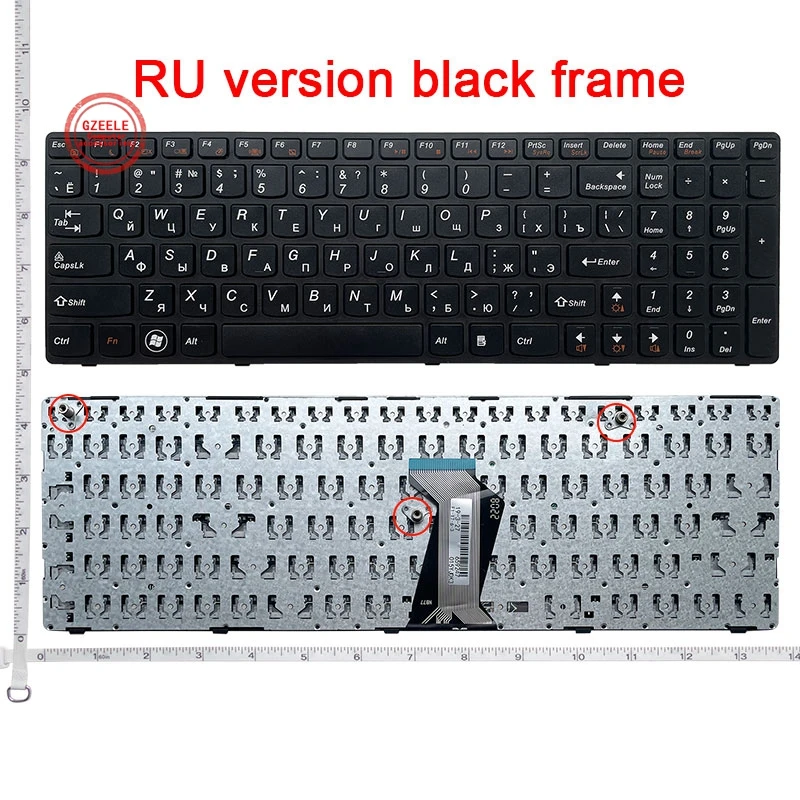 GZEELE RU laptop Keyboard for LENOVO G570 G575 Z560 Z560A Z560G Z565 G570AH G570G G575AC G575AL G575GL G770 G560 russian RU