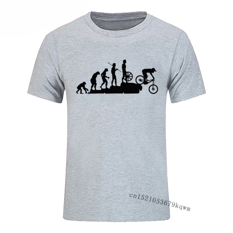 Interesting Mountain Biking Evolution T-shirt Men Tops Tee Bicycle Casual Tshirt for Men 3D Printed Harajuku T Shirts