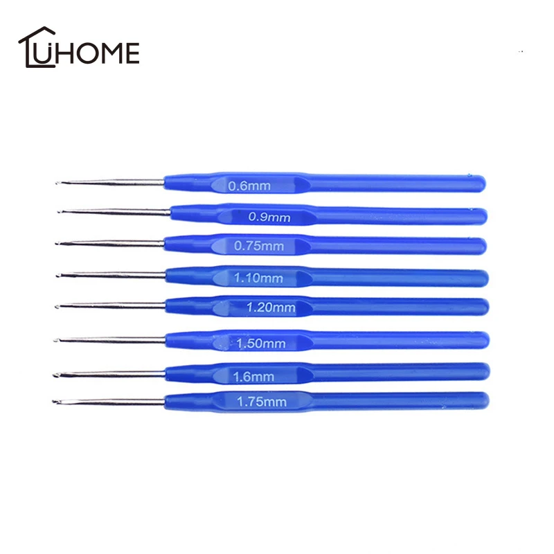 8pcs/set Small Crochet Hooks Stitches Knitting Needles Handicraft Crochet Set Hand Weave Tool Sewing Accessories Dropshipping