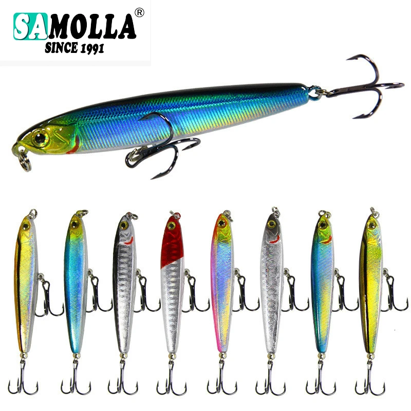 Pencil  Fishing Lure Weights 14-18g Long Throw Isca Artificial Sinking Pencil Die Fly Hard Bait Fishing Lures 2019 Fish Bait