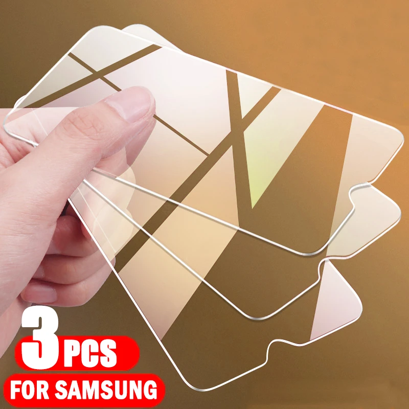 3Pcs Tempered Glass for Samsung Galaxy A02S A12 A32 A42 A52 A72 A11 A21 A21S A31 A41 A51 A71 A10 A20 A30 A40 A50 A70 Screen Film