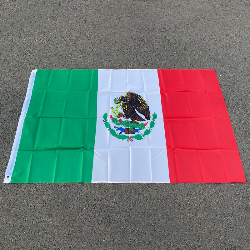 aerlxemrbrae flag  NEW   3x5 feet  Mexico Nation  flag  Home decoration Outdoor polyester Mexico flag