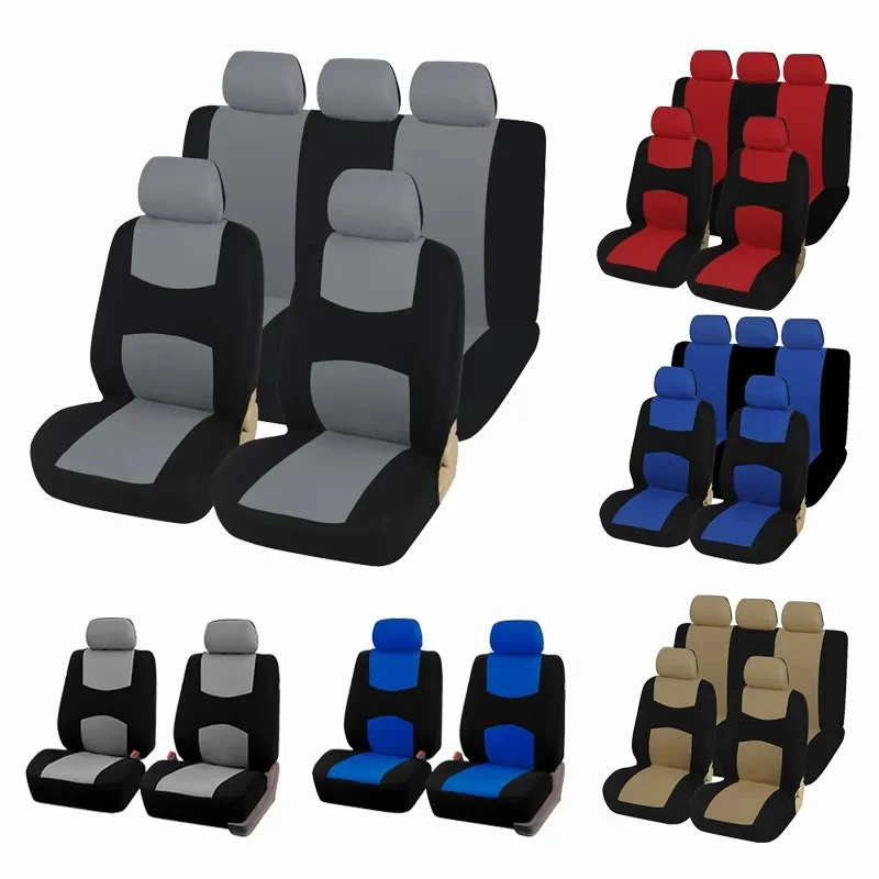 AUTOYOUTH Unique Flat Cloth Car Seat Cover ( Detachable Headrests and Solid Bench) Interior Accessories Universal Car Seat Cover