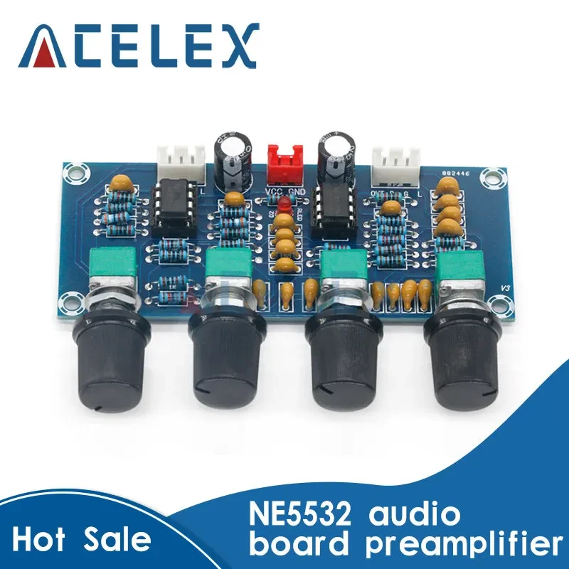 XH-A901 NE5532 Tone Board preamp Pre-amp With treble bass volume adjustment pre-amplifier Tone Controller For amplifier Board