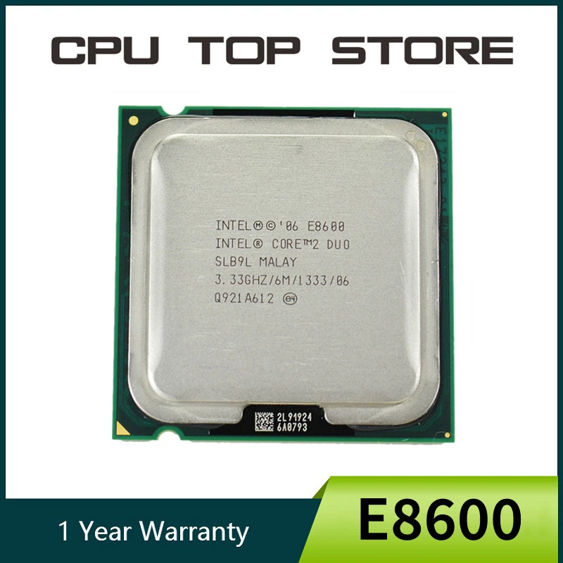 Intel Core 2 Duo E8600 Processor 3.33Ghz 6M 1333MHz Socket 775 CPU