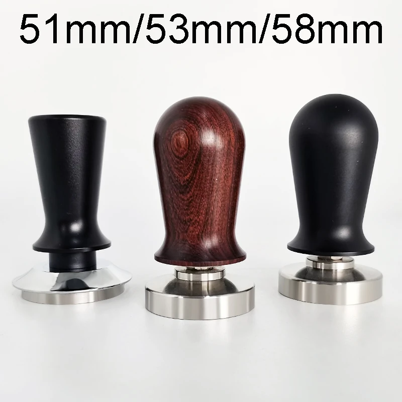 Calibrated Tamper Pressure 51mm 53mm 58mm for Coffee and Espresso Mat Powder Hammer Tampers Portafilter Coffeeware Milk Cup