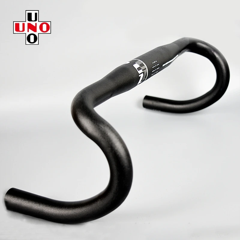 UNO 25.4/31.8mm Ultralight Aluminum Alloy Road Bike Handlebar Racing Bicycle Drop Bar 380/400/420mm Bent Bar Bike Parts