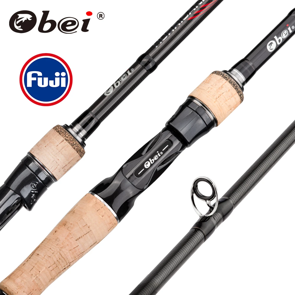 Obei HURRICANE 1.8/2.1/2.4/2.7/3.0m Casting Spinning Fishing Rod Fuji Or TS Guide Baitcasting Travel pesca M/ML/MH/H Lure Rod