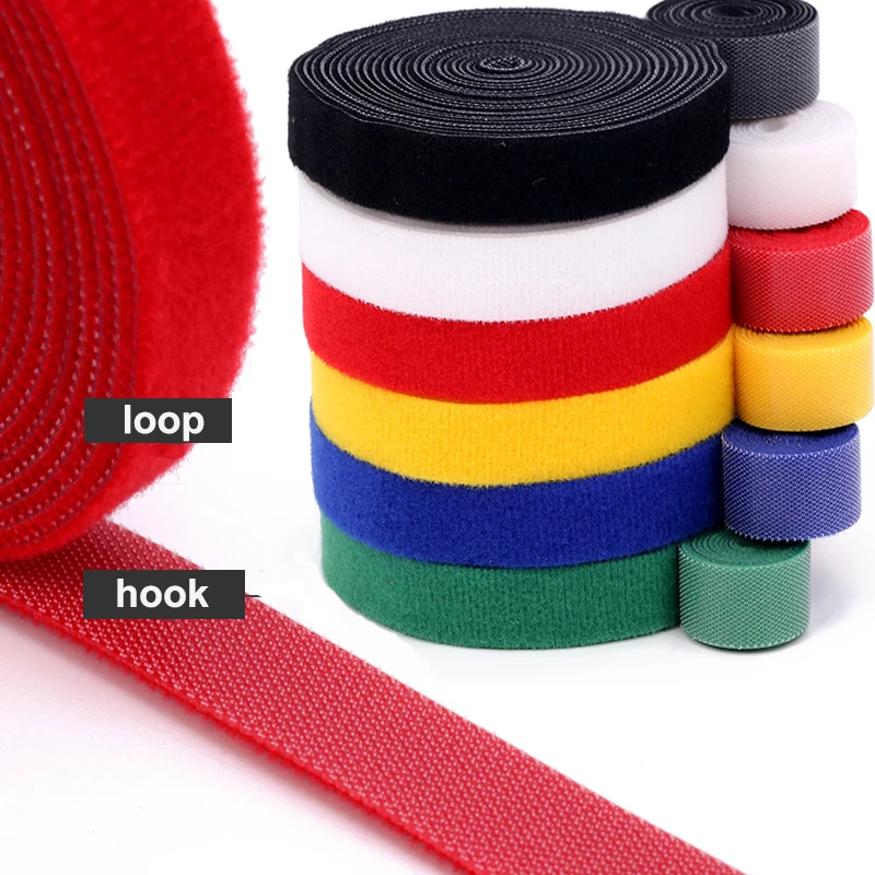 5Meter/lot Reusable Velcros Cable Ties Manager Winder Cable Clip Ties Belt Strap Ribbon Wire Strap Seals Office Desktop Manage