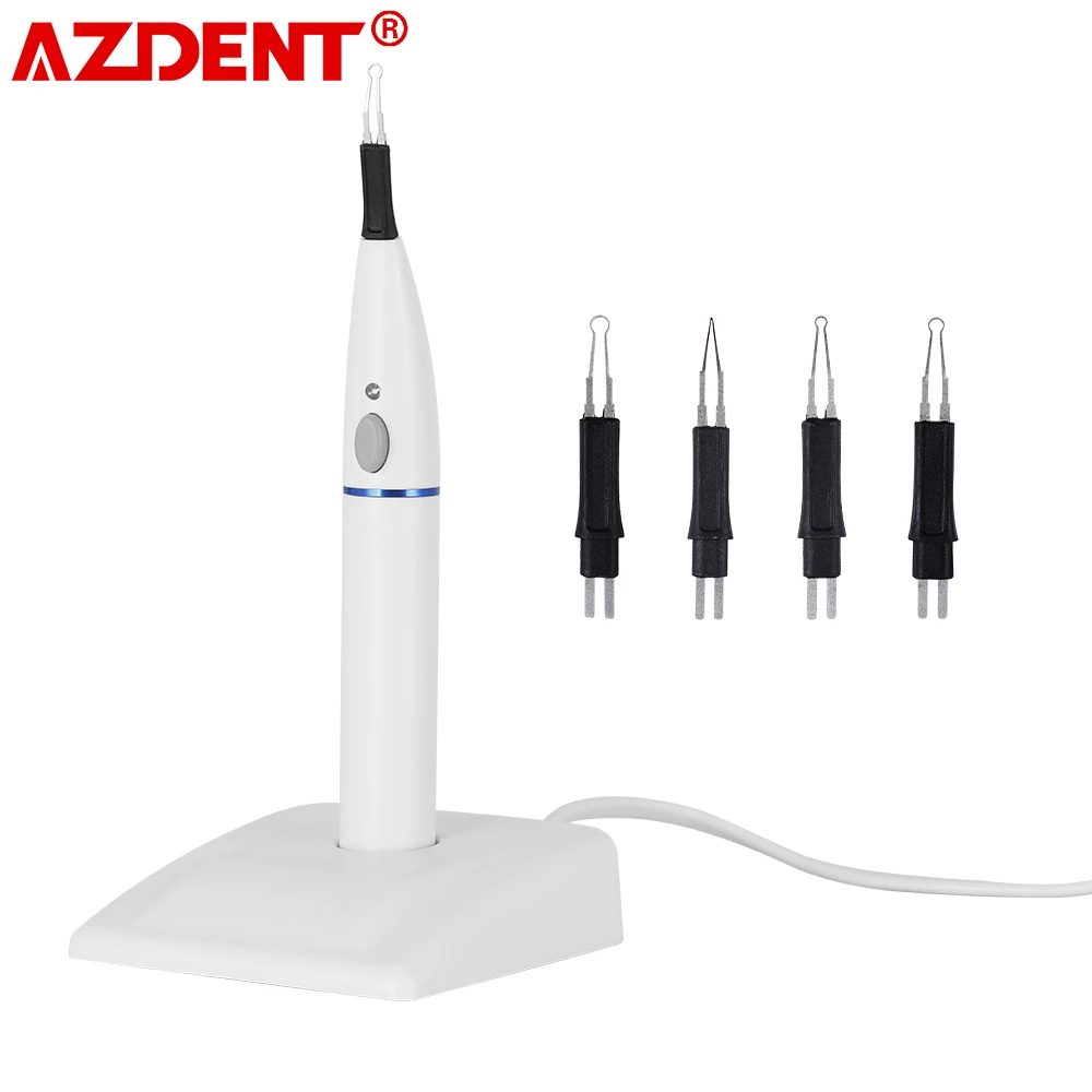 AZDENT Advanced 1 Set Dental Gutta Percha Tooth Gum Cutter Endo Gutta Cutter Gutta Percha Dissolved Breaker Cutter with 4 Tips