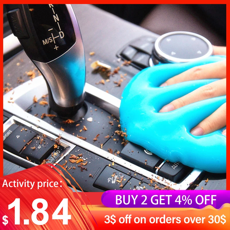 Car Wash Interior Car Cleaning Gel Slime For Cleaning Machine Auto Vent Magic Dust Remover Glue Computer Keyboard Dirt Cleaner