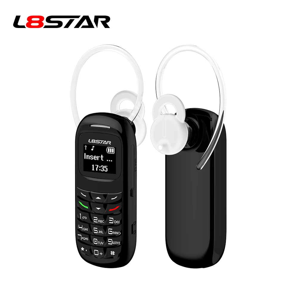 L8Star GTStar BM70 Mini bluetooth handset phone 0.66 inch Unlocked Mini Mobile Phone Bluetooth Earphone Dialer Single SIM Card