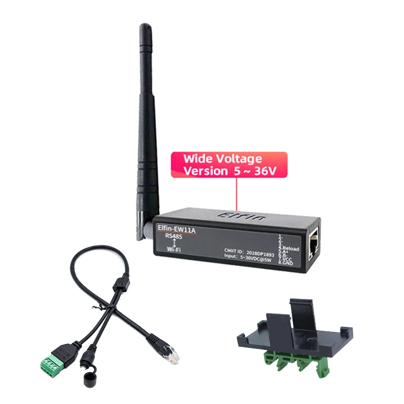 Serial Port RS485 to WiFi Device IOT Server Module Elfin-EW11 Support TCP/IP Telnet Modbus TCP Protocol