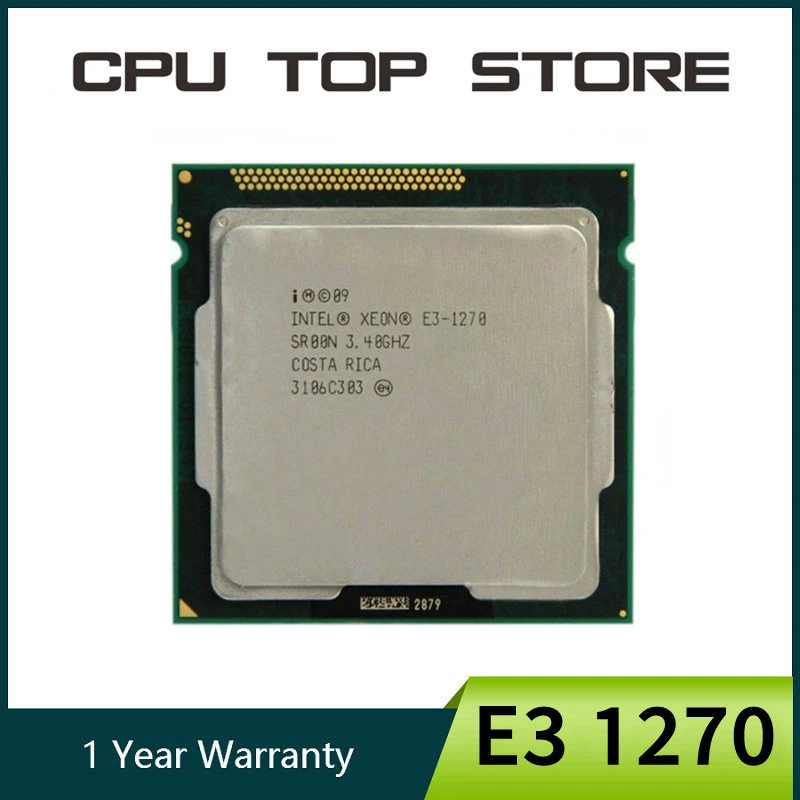 Intel Xeon E3 1270 3.4GHz LGA 1155 8MB Quad Core CPU Processor SR00N