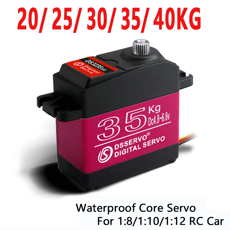 1 X Waterproof servo 20KG 25KG 30 KG and high speed metal gear digital servo baja servo for 1/8 1/10 Scale RC Cars