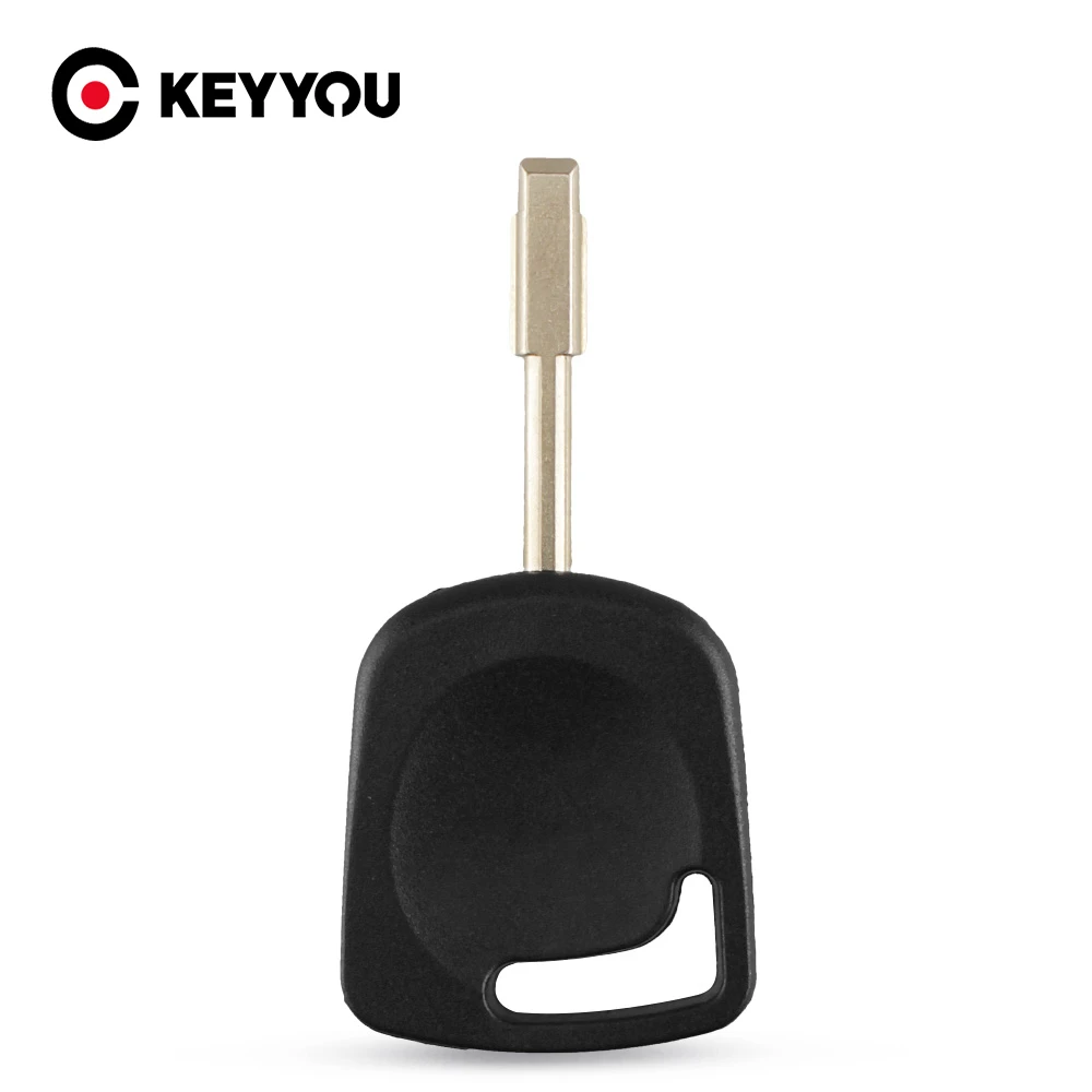 KEYYOU Transponder Uncut Blank Blade Car Key Shell For Ford Focus Mondeo KA Jaguar XJ8 Transit Connect No Chip Replacement