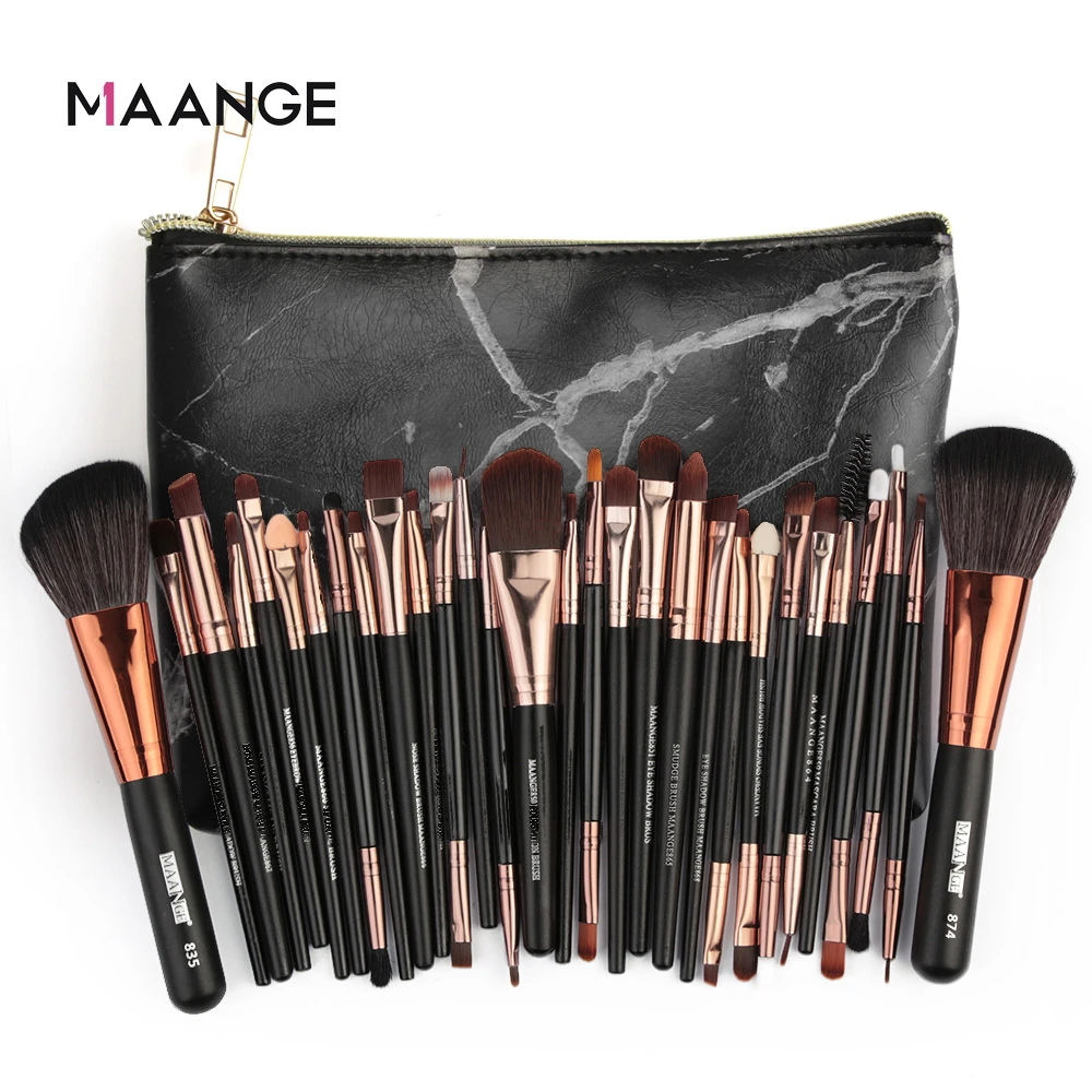 MAANGE Makeup Brushes Set Professional 6-30Pcs Cosmetic Powder Eye Shadow Foundation Blush Blending Make Up Brush Maquiagem Hot