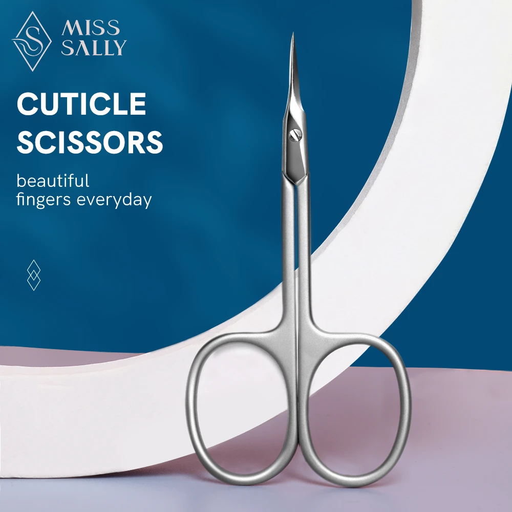 Miss Sally Cuticle Scissors Nail Manicure Scissors Cuticle Clippers Trimmer Dead Skin Remover Stainless Steel Cutters