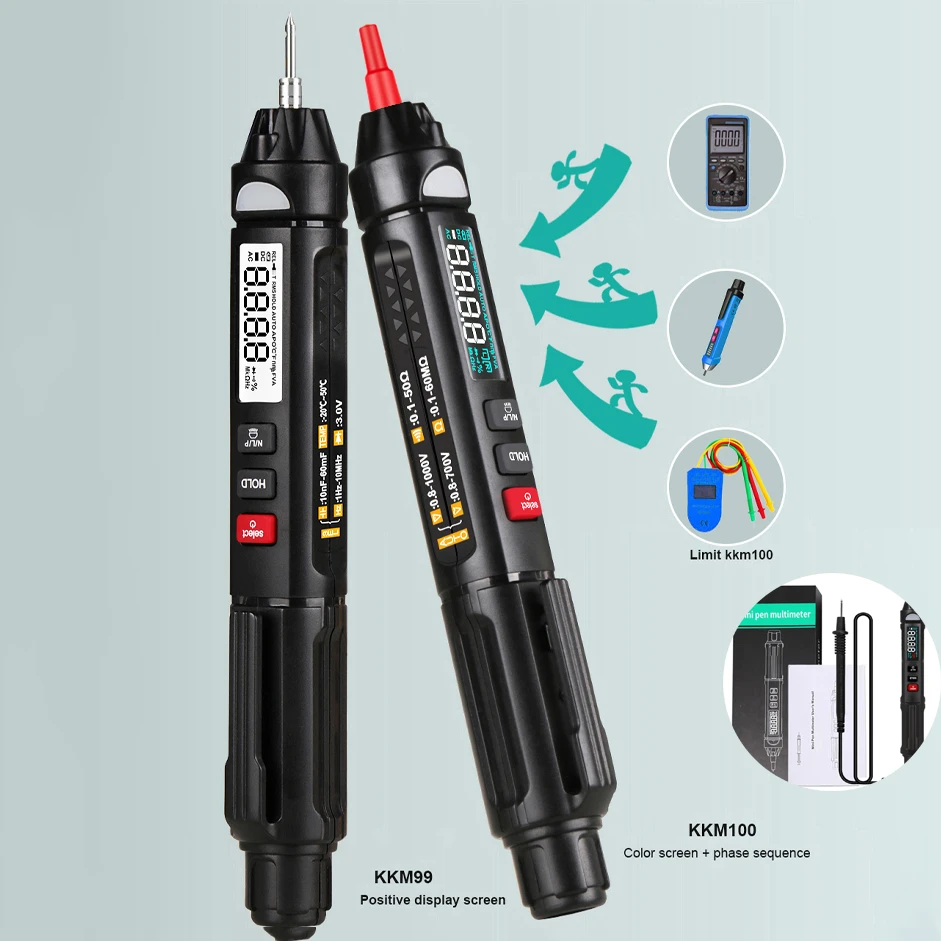 KKMoon kkm99/kkm100 Intelligent 1Hz~10MHz Mini Multimeter True RMS Digital Multimeter AC/Direct Current Voltage Measurment Tool