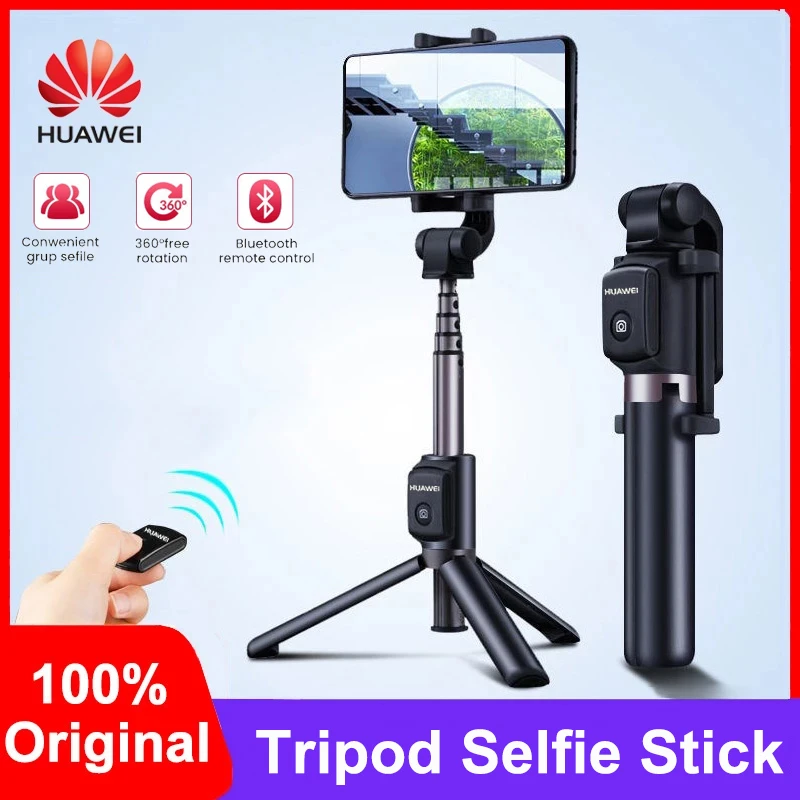 Huawei Honor AF15 Portable Selfie Stick Tripod Wireless Bluetooth Remote Control Travel Monopod Handheld For iOS Android Phone