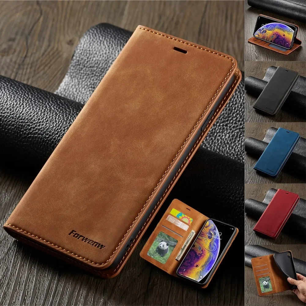 Ultra Thin Suede Leather Wallet Case for iPhone 11 12 13 Pro Max Mini XR XS 8 7 6s 6 Plus SE 2020 5S 5 Flip Cover Strong Magnet