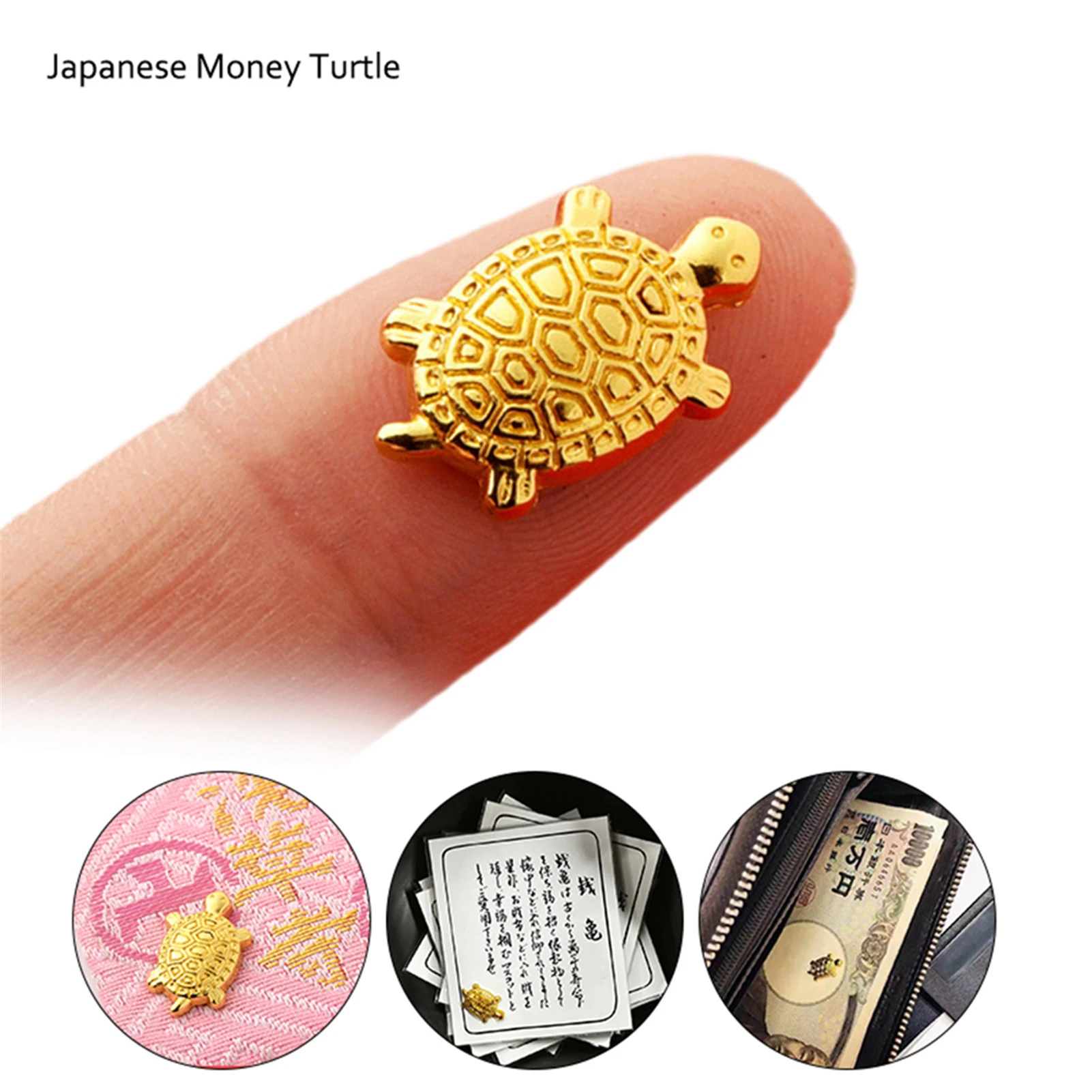 Japanese Money Turtle Asakusa Temple Small Golden Tortoise Guarding Praying Lucky Wealth Home Decoration Lucky Gift