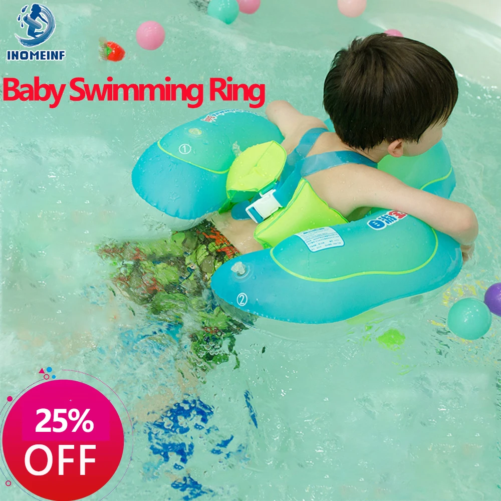 Relaxing Baby Inflatable Swimming Circle Double Raft Float Swimming Ring for Kids Pool Bathing buoy Accessories with Gifts Toys
