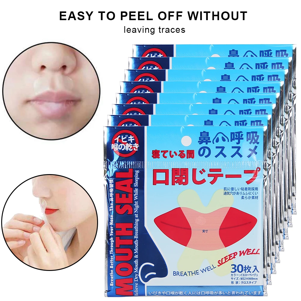 240pcs Anti-Snoring Patch Health-Care Sleeping Nasal Sticker Better Breath Snoring Aid Device Improve Open Mouth Breathing Strip