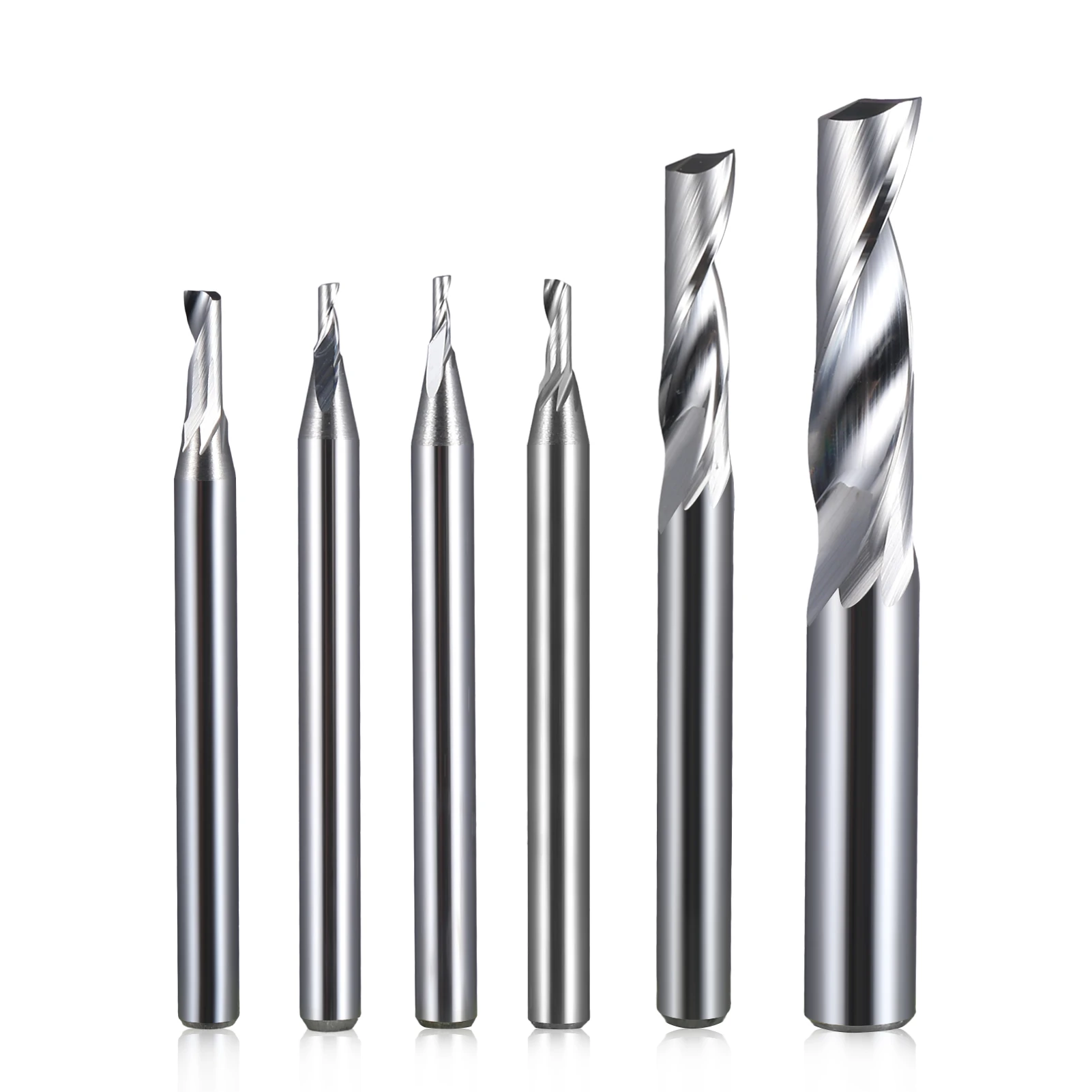 1Pcs 3.175/4/5/6/8mm Single Flute Milling cutters for Aluminum CNC Tools Solid Carbide,aluminum composite panels