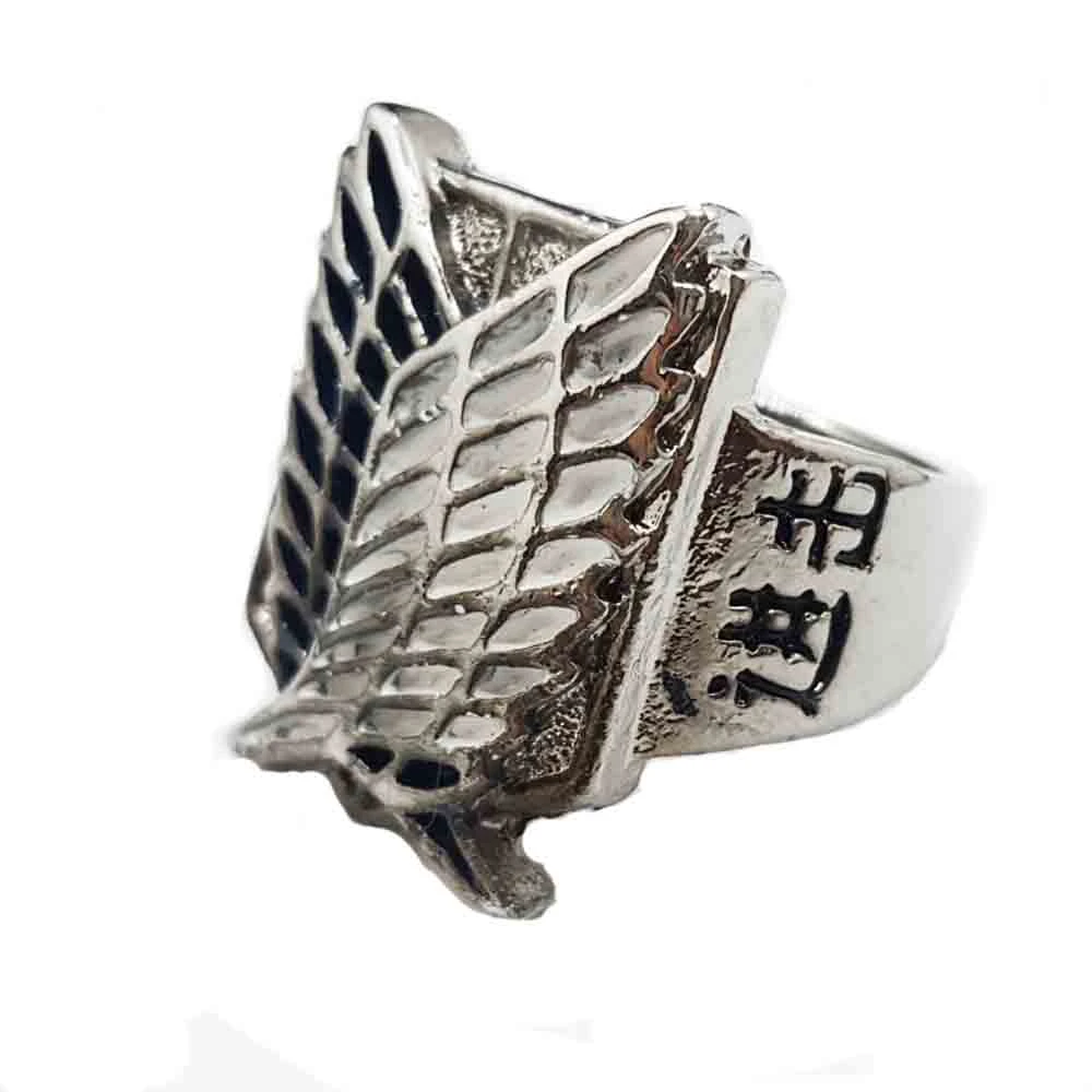 9 styles Hot Anime 1pcs/lot Attack on Titan Rings Can Drop shipping Metal High Quality environmental Jewelry Nice Gift ring mens