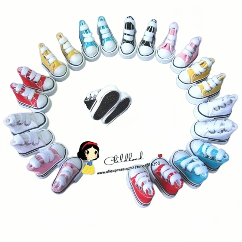 3.5cm x 2cm x 3cm Doll Shoes for Blythe Licca Jb Doll Mini Shoes for Russian Doll 1/6 BJD Sneakers Shoes Boots