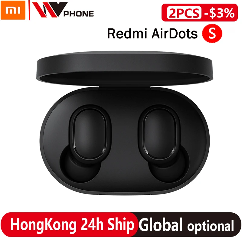 Xiaomi Redmi AirDots 2 Wireless Bluetooth 5.0 TWS Earphone Headset Left Right Low Lag Mode Mi True Wireless Stereo Auto Link