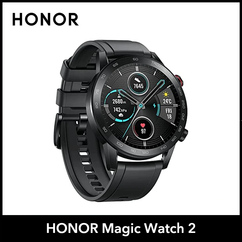 HONOR Magic Watch 2 Smartwatch GPS Tracker 14 Days Phone Call Fitness SpO2 Heart Rate Monitor Smart Watch Men Global Version