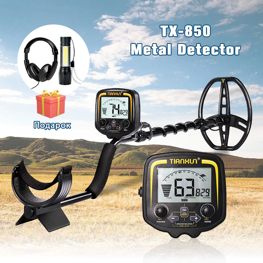 TIANXUN TX-850 Professional Metal Detector Underground Depth 2.5m Scanner Search Finder Gold Detector Treasure Hunter Pinpointer