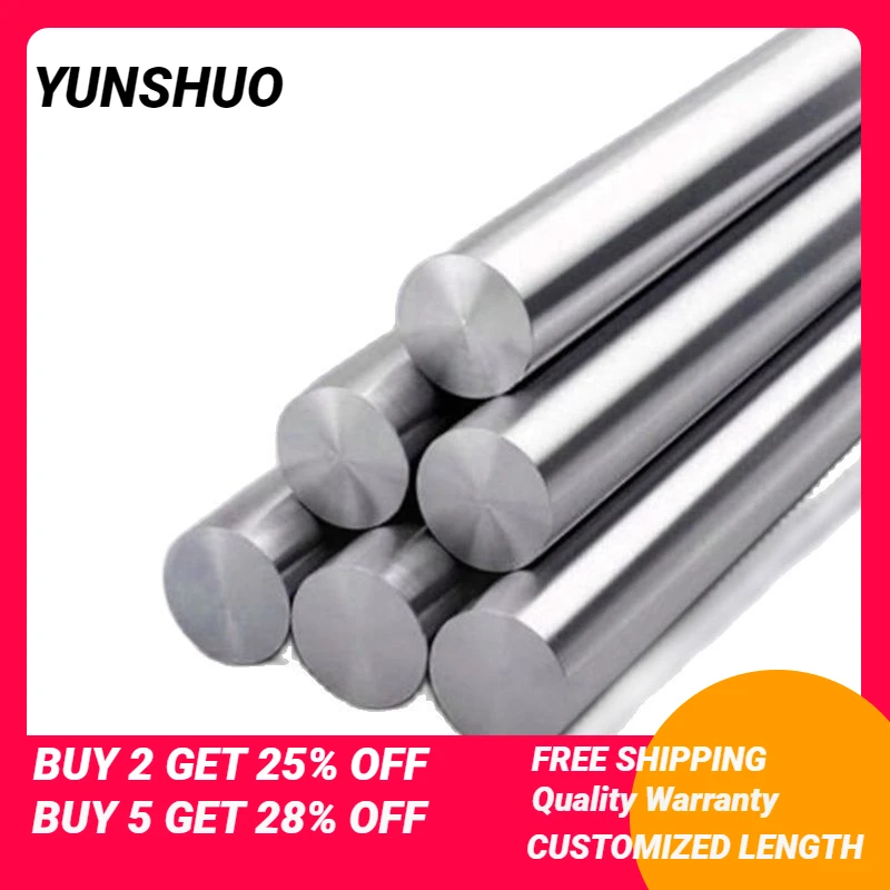303 Stainless Steel Rod Diameter 4mm-18mm Linear Shaft Metric Round Rod Ground Rod 100/200/300/400/500mm/600mm/700mm/800mm Long