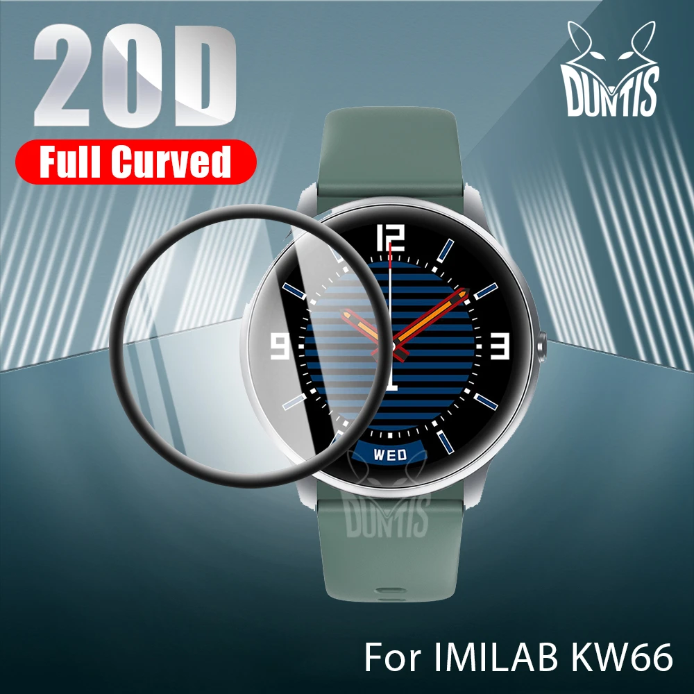 20D Curved Edge Protective film for Xiaomi Xiao Mi IMILAB KW66 Smart Watch soft screen protector accessories (Not Glass）