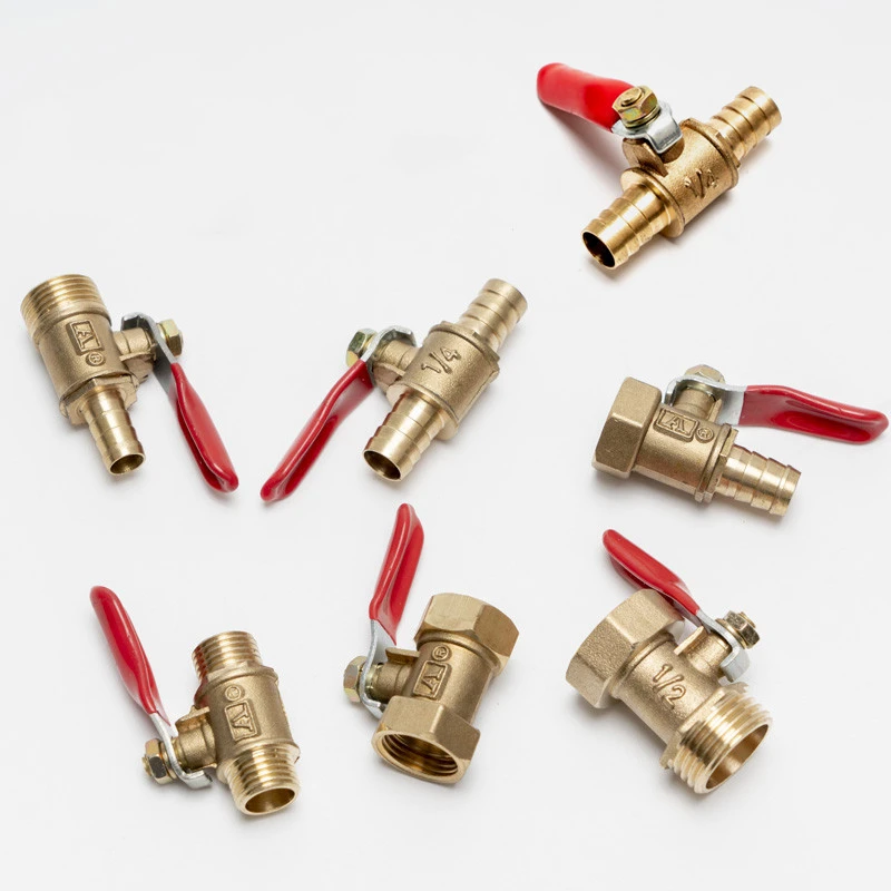 Brass small ball valve 1/8