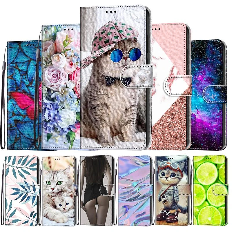 Flip Leather Case For Xiaomi Redmi 9 9A 9C NFC 6 Pro 6A Phone Case Wallet Book Cover For Redmi Note 9 Pro 9S Note 6Pro Cases Bag