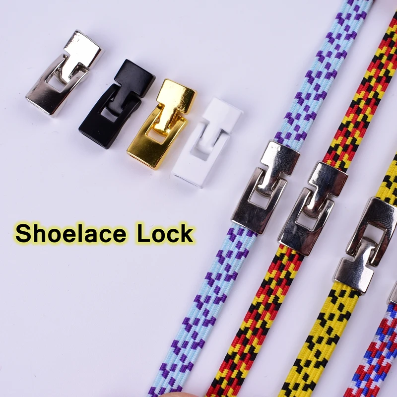4pcs/pair Shoelaces Buckle Metal Shoelaces Cross buckle Accessories Metal Lace Lock DIY Sneaker Kits Metal Lace Buckle
