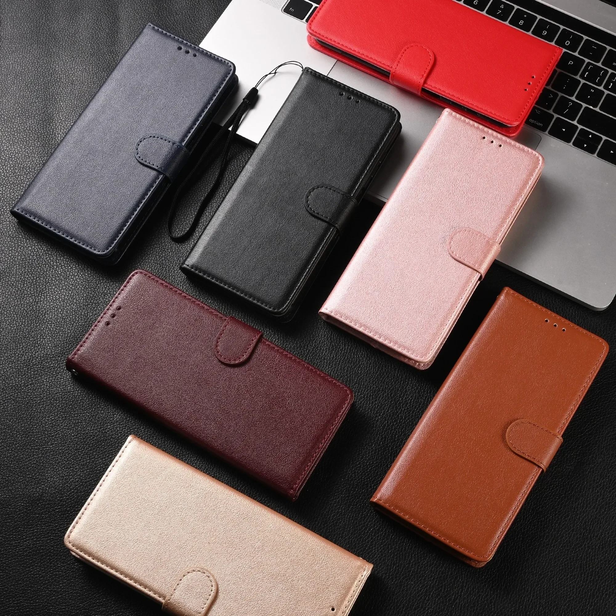 Leather Case for Xiaomi Redmi Note 10 9 8 7 6 5 Pro 9S 9T 8T 4X Red MI 9 9A 9C 8A 8 7 7A 6A 5A 4A 5 Plus Coque Flip Wallet Funda