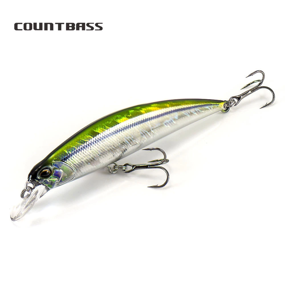 1pc  COUNTBASS Sinking Minnow 45mm 60mm 70mm 80mm 95mm Hard Baits Fishing Lures Wobblers Jerk Your Baits Trout Bass Perch