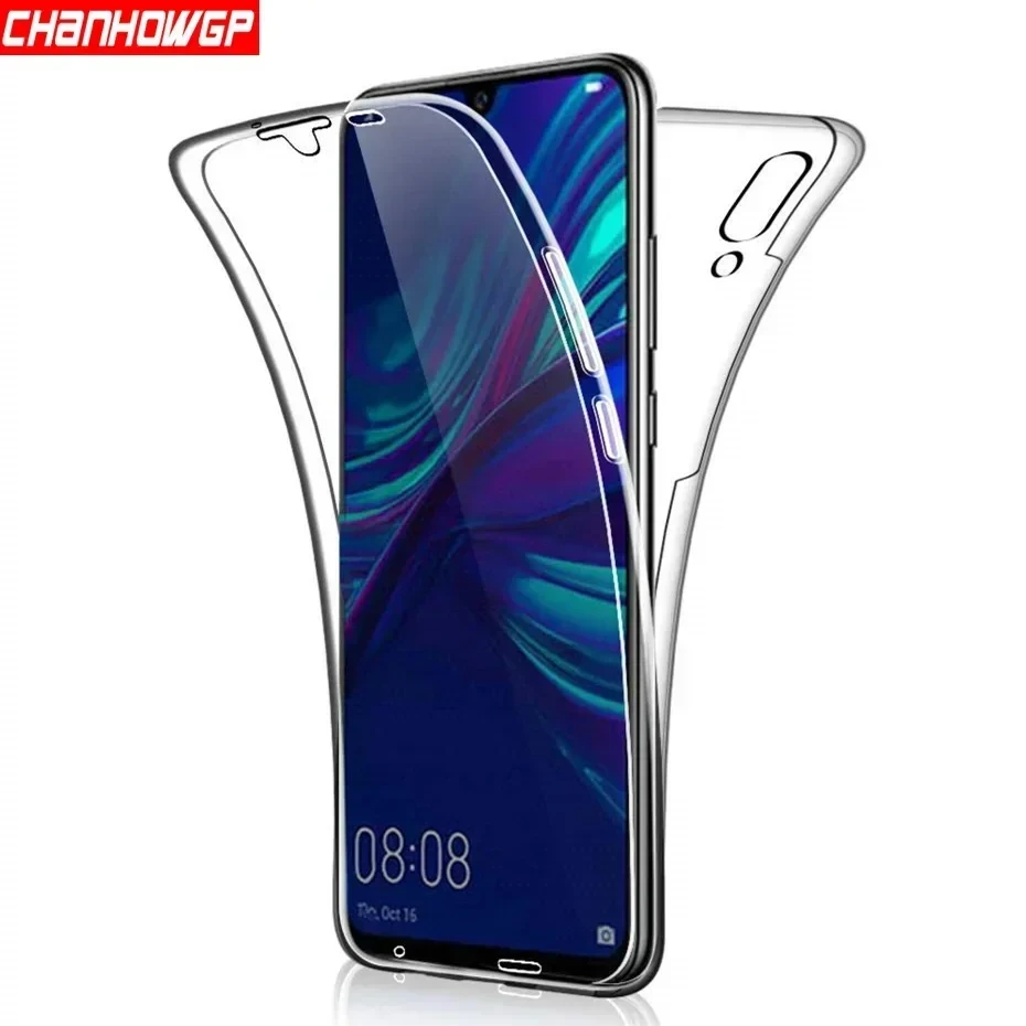 360 Double Silicon Case For Huawei P30 P20 Pro P10 P9 P8 Lite 2017 P Smart Y5 Y6 Y7 Y9 2019 Mate 20 Honor 10 Lite 10i 8A Cover