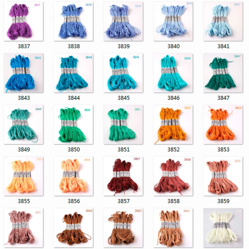 10 pieces  cross stitch    threads   / cross stitch embroidery thread / Custom   threads  colors 11