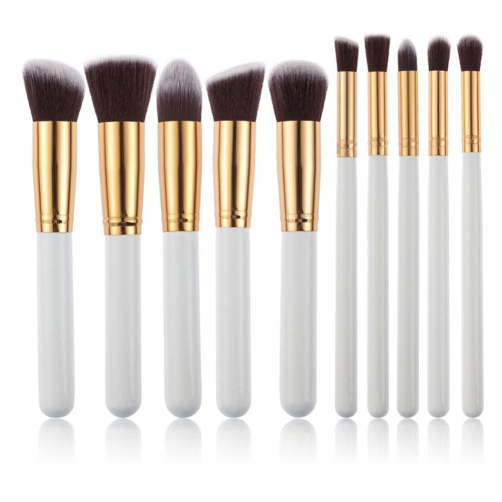 2021 New 10Pcs Portable Fashion  Multifunctional Soft Makeup Brush Set 3cm/1.2inch Wood Makeup Tool  Brochas Maquillaje