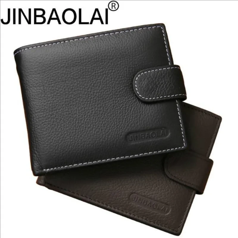 Genuine Leather Wallet Men Clip Cowhide Wallet Men 2021 Brand Coin Wallet Small Clutches Men's Purse Coin Pouch Short Men Wallet