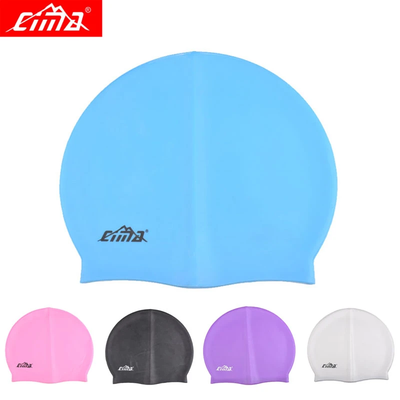 Adult Silicone Swimming Cap Rubber Silicone Men Women Waterproof petal Swim Pool Caps protect Teens Diving Hat